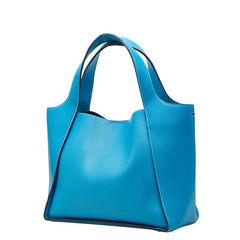 ステラマッカートニー ロゴ クロスボディ ハンドバッグ ショルダーバッグ 2WAY 513860 ブルー レザー レディース Stella McCartney 【中古】