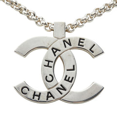 シャネル ヴィンテージ ココマーク ロゴ ネックレス シルバー メタル レディース CHANEL 【中古】