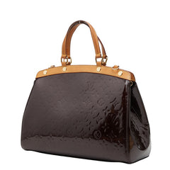 ルイ ヴィトン モノグラム ヴェルニ ブレアMM ハンドバッグ M91619 アマラント パープル パテントレザー レディース LOUIS VUITTON 【中古】