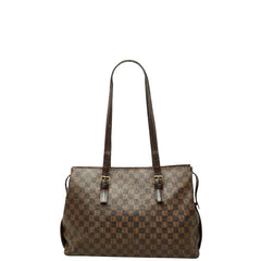 ルイ ヴィトン ダミエ チェルシー トートバッグ ショルダーバッグ N51119 ブラウン PVC レザー レディース LOUIS VUITTON 【中古】