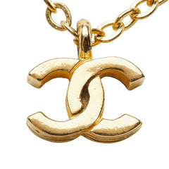シャネル ヴィンテージ ココマーク ネックレス ゴールド メッキ レディース CHANEL 【中古】