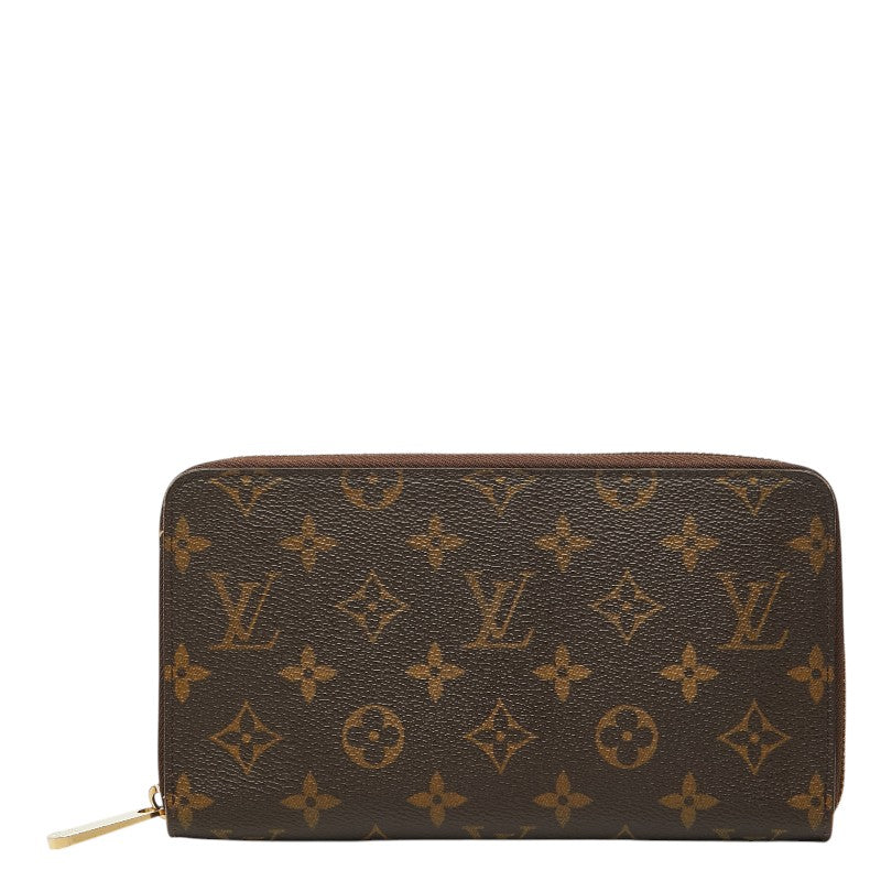 ルイ ヴィトン モノグラム ジッピーオーガナイザー 長財布 M60002 ブラウン PVC レザー レディース LOUIS VUITTON 【中古】