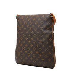 ルイ ヴィトン モノグラム ミュゼット 斜め掛け ショルダーバッグ M51256 ブラウン PVC レザー レディース LOUIS VUITTON 【中古】