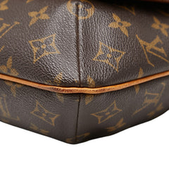 ルイ ヴィトン モノグラム ミュゼット 斜め掛け ショルダーバッグ M51256 ブラウン PVC レザー レディース LOUIS VUITTON 【中古】