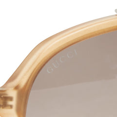 グッチ ティアドロップ サングラス GG1029 ブラウン ブラック プラスチック メンズ GUCCI 【中古】