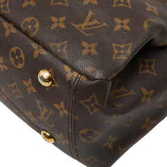 ルイ ヴィトン モノグラム パラスMM ハンドバッグ ショルダーバッグ 2WAY M41148 ブラウン レッド PVC レザー レディース LOUIS VUITTON 【中古】