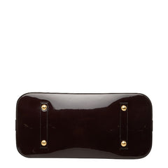 ルイ ヴィトン モノグラム ヴェルニ アルマGM ハンドバッグ M93595 アマラント パープル パテントレザー レディース LOUIS VUITTON 【中古】