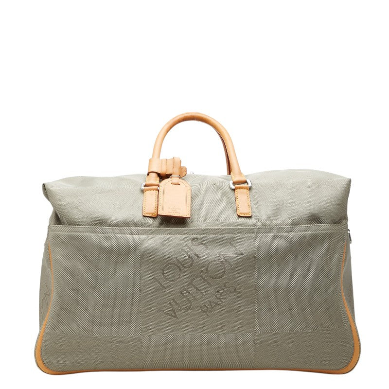 ルイ ヴィトン ダミエ ジェアン スヴラン ボストンバッグ M93016 カーキグリーン系 キャンバス レザー レディース LOUIS VUITTON 【中古】