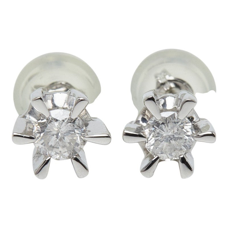 Pt900 プラチナ ダイヤモンド ダイヤ0.30ct スタッドピアス ピアス レディース 【中古】