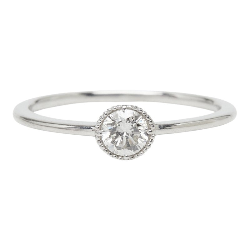 K18WG ホワイトゴールド ダイヤモンド ダイヤ0.20ct リング 指輪 レディース 8.5号 【中古】