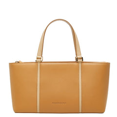 バーバリー ノバチェック トートバッグ ハンドバッグ ベージュ レザー レディース BURBERRY 【中古】