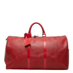 ルイ ヴィトン エピ キーポル 50 ボストンバッグ M42967 カスティリアンレッド レザー レディース LOUIS VUITTON 【中古】