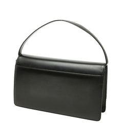 バーバリー ノバチェック ワンハンドルバッグ ハンドバッグ ブラック レザー レディース BURBERRY 【中古】