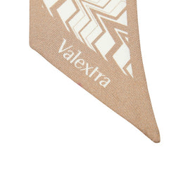 ヴァレクストラ シルクバンド アブストラクト ドローイング スカーフ ベージュ アイボリー シルク レディース Valextra 【中古】