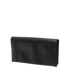 サルヴァトーレフェラガモ ガンチーニ 長財布 ブラック レザー レディース Salvatore Ferragamo 【中古】