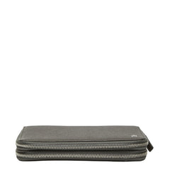 ダンヒル ダブルジップ トラベルコンパニオン トラベルケース 長財布 セカンドバッグ カーキグリーン レザー メンズ Dunhill 【中古】