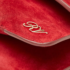 Roger Vivier ロジェヴィヴィエ チェーン ショルダーバッグ レッド スウェード レザー レディース 【中古】