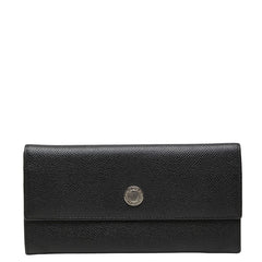 ブルガリ 二つ折り財布 ブラック レザー レディース BVLGARI 【中古】