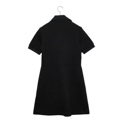 モンクレール VESTITO 半袖 ワンピース アイコンパッチ サイズS ブラック コットン レディース MONCLER 【中古】