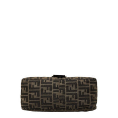 フェンディ ズッカ ハンドバッグ ワンショルダー 26325 ブラウン キャンバス レザー レディース FENDI 【中古】