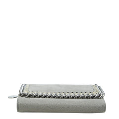 ステラマッカートニー ファラベラ 三つ折り財布 グレー ポリエステル レザー レディース Stella McCartney 【中古】