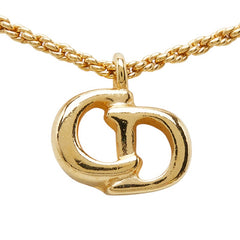 ディオール CDロゴ ネックレス ゴールド メッキ レディース Dior 【中古】