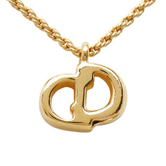 ディオール CDロゴ ネックレス ゴールド メッキ レディース Dior 【中古】