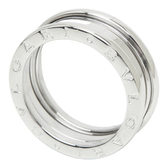 ブルガリ B-ZERO1 ビーゼロワン 2バンド リング 指輪 #56 K18WG ホワイトゴールド メンズ BVLGARI 中古