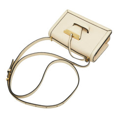 ロエベ バルセロナ スモール 斜め掛け ショルダーバッグ アイボリー系 レザー レディース LOEWE 【中古】