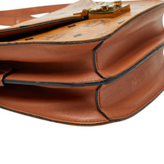 エム シー エム ヴィセトス 斜め掛け ショルダーバッグ ブラウン PVC レザー レディース MCM 【中古】