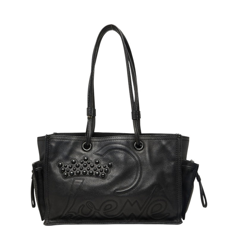 ロエベ トートバッグ ショルダーバッグ 290608 ブラック レザー レディース LOEWE 【中古】