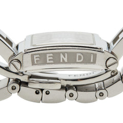 フェンディ クアドロミニ 腕時計 60500L クオーツ ホワイト文字盤 ステンレススチール レディース FENDI 中古