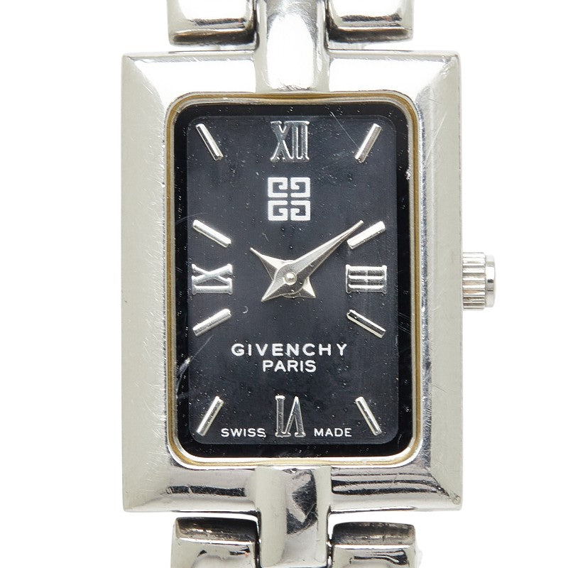ジバンシー ミレジム バングルウォッチ 腕時計 1569465 クオーツ ブラック文字盤 ステンレススチール レディース Givenchy 【中古】
