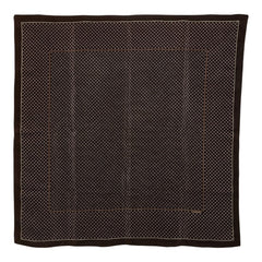 シャネル ココマーク スカーフ ブラウン シルク レディース CHANEL 【中古】