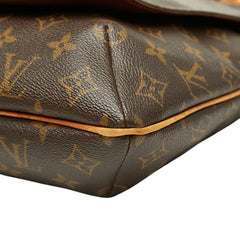 ルイ ヴィトン モノグラム ミュゼット 斜め掛け ショルダーバッグ M51256 ブラウン PVC レザー レディース LOUIS VUITTON 【中古】