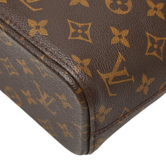 ルイ ヴィトン モノグラム ルコ トートバッグ M51155 ブラウン PVC レザー レディース LOUIS VUITTON 【中古】