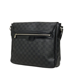 ルイ ヴィトン ダミエグラフィット ダニエルMM 斜め掛け ショルダーバッグ N58029 ブラック PVC レザー メンズ LOUIS VUITTON 【中古】