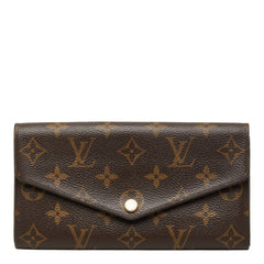 ルイ ヴィトン モノグラム ポルトフォイユ サラ 長財布 M60531 ブラウン PVC レザー レディース LOUIS VUITTON 【中古】