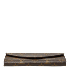 ルイ ヴィトン モノグラム ポルトフォイユ サラ 長財布 M60531 ブラウン PVC レザー レディース LOUIS VUITTON 【中古】