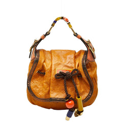 ルイ ヴィトン カラハリPM ハンドバッグ M97000 オレンジ レザー パイソン レディース LOUIS VUITTON 【中古】