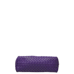 ボッテガヴェネタ イントレチャート ハンドバッグ ワンショルダーバッグ パープル レザー レディース BOTTEGAVENETA 【中古】