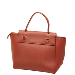 セリーヌ ベルトバッグ ナノ キャットフィッシュ ハンドバッグ ショルダーバッグ 2WAY ブラウン レザー レディース CELINE 【中古】