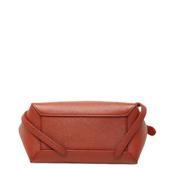 セリーヌ ベルトバッグ ナノ キャットフィッシュ ハンドバッグ ショルダーバッグ 2WAY ブラウン レザー レディース CELINE 【中古】