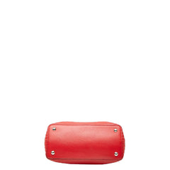 フェンディ ドットコム クリック チェーン ショルダーバッグ 8BN299 レッド レザー レディース FENDI 【中古】