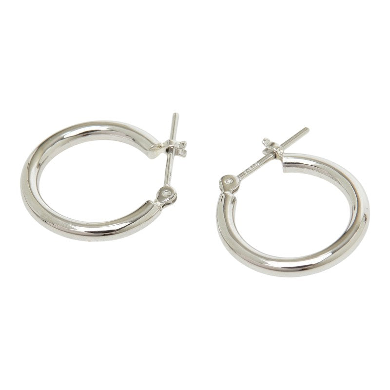 Pt900 プラチナ リングピアス ピアス レディース 【中古】