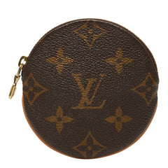 ルイ ヴィトン モノグラム ポルト モネ ロン コインケース 小銭入れ M61926 ブラウン PVC レザー レディース LOUIS VUITTON 【中古】