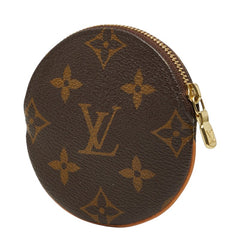 ルイ ヴィトン モノグラム ポルト モネ ロン コインケース 小銭入れ M61926 ブラウン PVC レザー レディース LOUIS VUITTON 【中古】