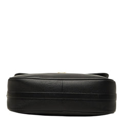 サンローラン 斜め掛け ショルダーバッグ ブラック レザー レディース SAINT LAURENT 【中古】