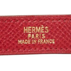 エルメス ノマド グローブホルダー レッド レザー レディース HERMES 【中古】