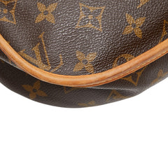 ルイ ヴィトン モノグラム メニルモンタンPM 斜め掛け ショルダーバッグ M40474 ブラウン PVC レザー レディース LOUIS VUITTON 【中古】